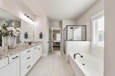 Spa-like primary bathroom