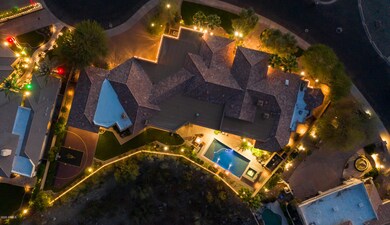 Birds eye aerial of thi amazing property