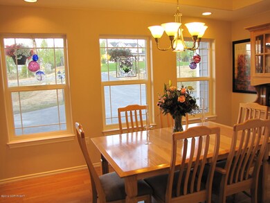Formal dining room with wall of windows