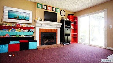 Large family room with fireplace