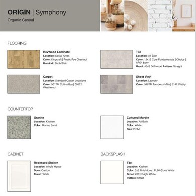 Design Selections - This home is currently under c