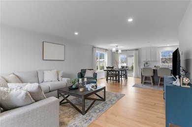 Open living room, looking toward the dining area