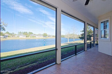 Screened Lanai overlooking the lake