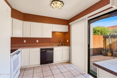 Kitchen leading to front patio