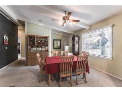 Dining area & hallway to bedrooms