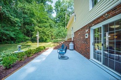 Concrete Patio off walk out basement