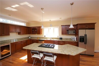 Cooks kitchen with built-in wine frig!