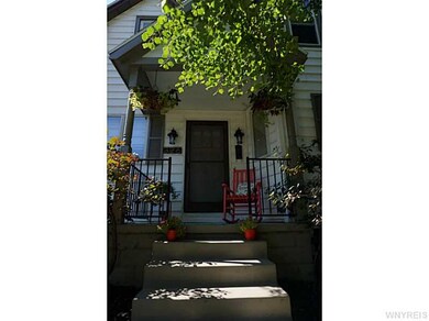 Exterior Front. Front steps