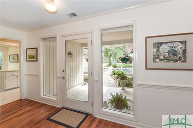 Tons of natural light floods in through front door
