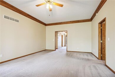 Living room view from kitchen.