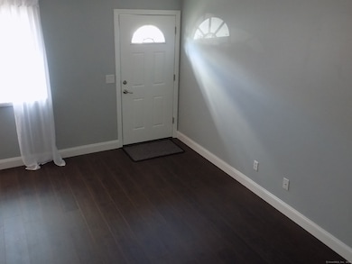LIving area and entry door