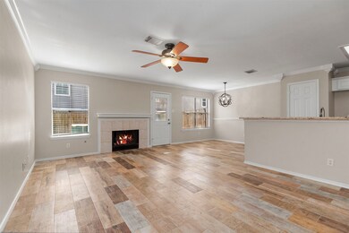 This home has an open floor plan, which means that
