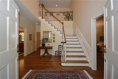 Wide, stately entry welcomes you.