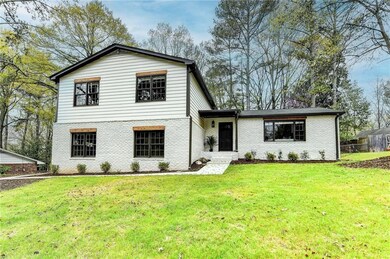 View of front facade with brick siding