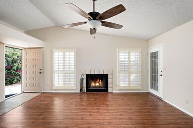 FIREPLACE WITH VAULTED CEILING