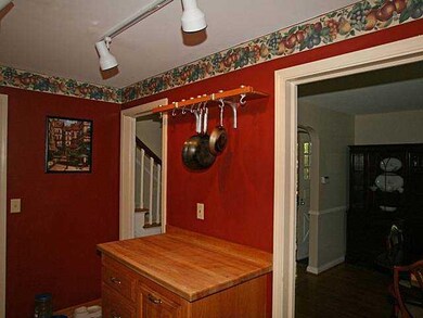 Kitchen. The hanging rack for your pots and pans m