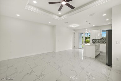 Unfurnished room featuring a ceiling fan, recessed