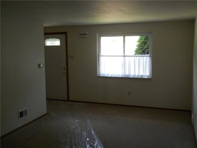 Living room, showing front door