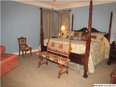 Master Bedroom on first floor is large enough for 