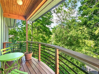 Front deck overlooking the .25 acre lot