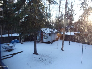 back fenced yard