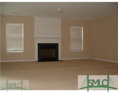 Living Room. Great room with wood-burning fireplac