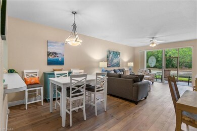 Dining space featuring baseboards, ceiling fan, an