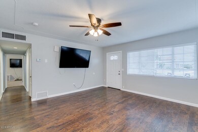 Living Room With View of Hallway