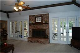 Family room fireplace.