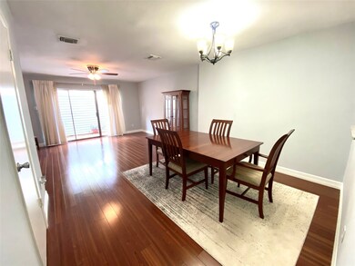 Spacious dining area can accommodate your largest