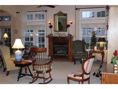 Great Room with gas fireplace.
