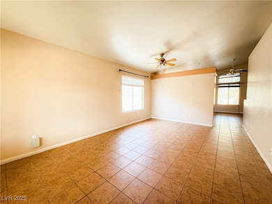 Spare room with plenty of natural light, ceiling f