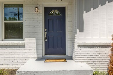 Nice blue front door! 