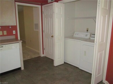 Laundry area in kitchen
