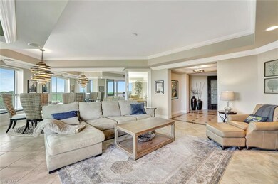 Living room with formal dining area