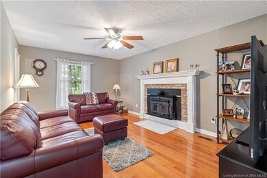 Sit and relax in the Living room where the wood Bu