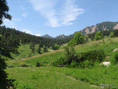 Views SW into the Flatirons and Bear Peak