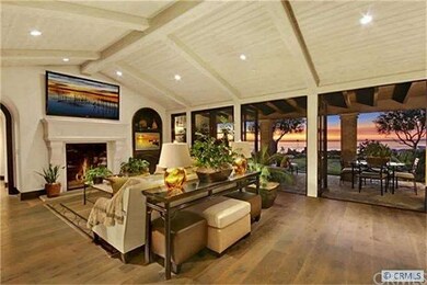 Great room at sunset