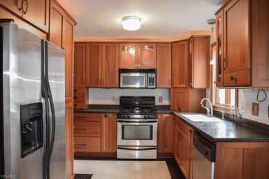 Beautifully updated kitchen with stainless steel a