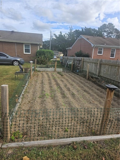 Backwood yard vegetable garden