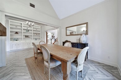 The formal dining is conveniently located near the