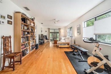 Full View of Living Room looking onto the large balcony
