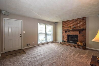 007_Living Room Brick Fireplace