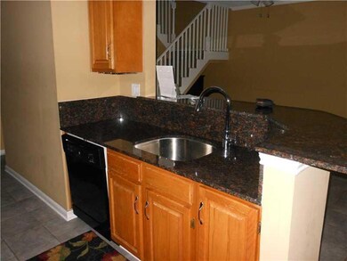 Kitchen. Pretty wood kitchen and a breakfast bar i