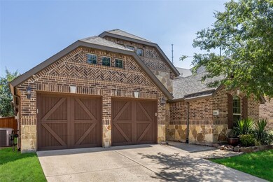 Stained wood garage doors, Wifi operates garage door