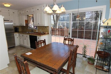 Eat in Kitchen with walk out to large deck.