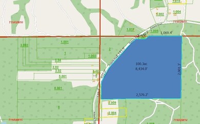 Map / location of property area featuring property boundaries highlighted