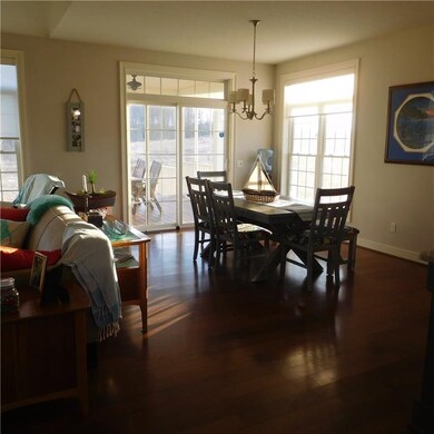 Enjoy views of the outdoors while you dine.  Or ea