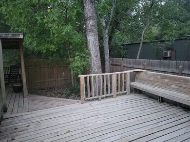 Deck with built in bench-great place to gaze at th