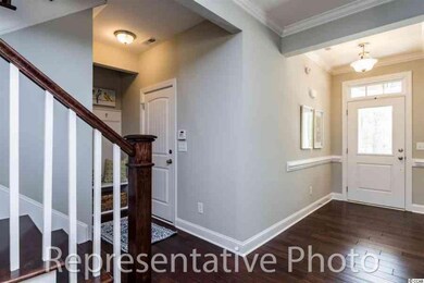 Foyer is open and stairs are off to the side.